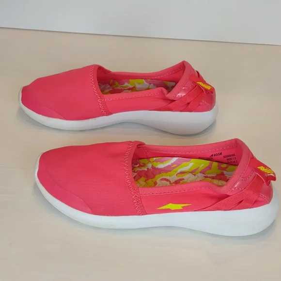 Avia Women's Coral Fabric Escape Lightweight Slip-On Walking Shoe Flats - Picture 5 of 14